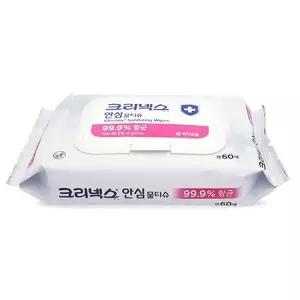 [하프클럽/오티마트]쿨샵 크리넥스 손제정 물티슈 보습소독 물티슈 60매