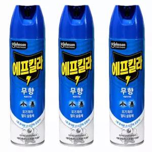 무향 에어로졸 600mlx3개 모기약 / 파리 나방 러브버그 해충 살충제