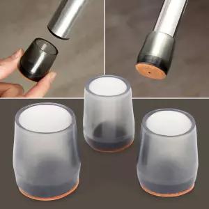 의자캡 반투명20mm 4P 발커버 바닥긁힘 소음방지 커버 의자 받침 다리 패드