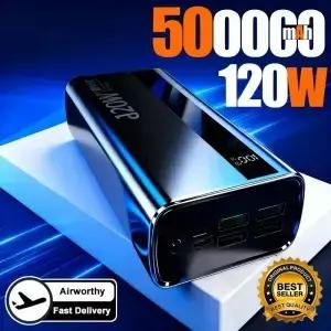 200000mAh 120W 초고속 충전 휴대용 배터리 충전기 삼성용 초대용량 LED 디지털 디스플레이