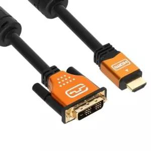 [제이큐]NETmate HDMI to DVI Gold Metal 케이블 1m
