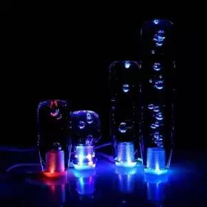 [제이큐]투명물방울 RGB LED 기어노브 기어봉 8cm
