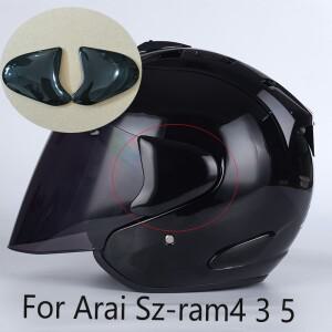 아라이 SZ-RAM4 3 5 헤르몬자 렌즈 헬멧 바이저 블랙 클리어 탄 고정 베이스 인렛 트림 액세서리용 3/4 부