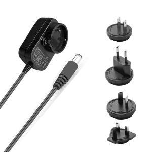 전원 공급 장치 어댑터 12V 1.5A EU AU UK 미국 교환 가능 플러그 충전기 케이블 5.5X2.1mm 카메라 DVR 라