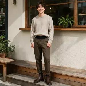 남성 융털 레깅스 쫄쫄이 동계 야외 활동 겨울철 보온 안감 퍼 방한