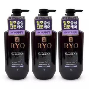 려 자양윤모 9EX 탈모증상완화 샴푸 지성두피용 400ml 3개