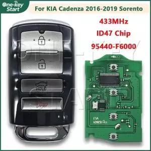 95440F6000 ID47 칩 433MHz 근접형 스마트 자동차 리모트 키기아 카덴자 20162019용 쏘렌토 스타트