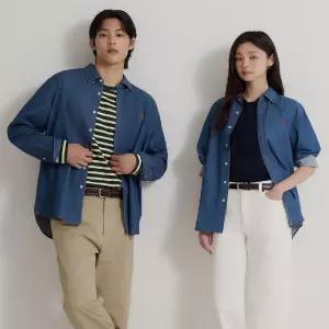 [백화점 정품] 빈폴 멘 [FW26] 데님 셔츠 - 네이비 :BC6864E92R