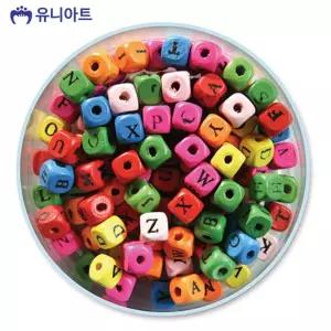 유니아트 5000통 (모양비즈 9번) 나무 (알파벳) (P0000BFY) 공예 재료 만들기 9번