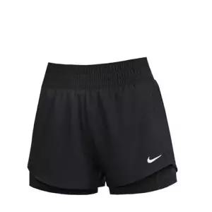 [나이키]나이키 여성 미드라이즈 3인치 투인원 러닝 쇼츠(속팬츠) DX6013-013