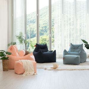 보니타 빈백 초대형 페르시안 SR803 스웨이드 1인소파, 빈백+풋스툴세트