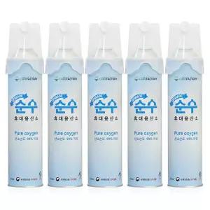순수산소 산소캔 816ml 5개
