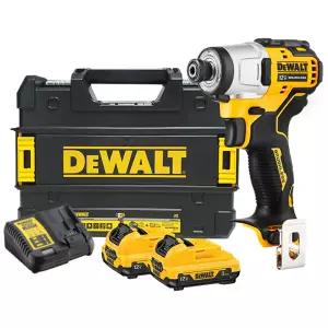DEWALT 디월트정품 12V MAX 충전 컴팩트 임팩트 드라이버 DCF801L2 배터리 3.0Ah 세트