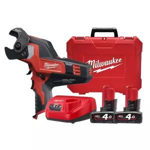 밀워키 M12 CC-402C 충전 케이블 컷터 12V 4.0Ah 배터리 2개 세트