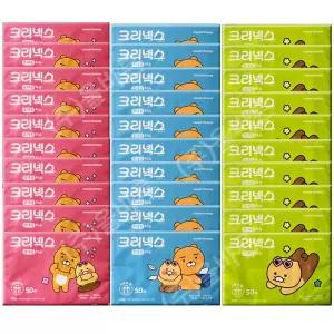 크리넥스 여행용티슈 카카오프렌즈 50매 x30개