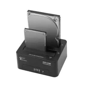 Q6GDOCK USB3.0 하드 도킹스테이션 HDD 복제 복사기 SSD 복사 클론 2베이 SATA 외장하드 케이스 28TB지원