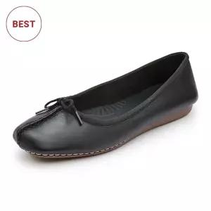 [롯데백화점]클락스 여성 클락스 Freckle Ice 발레리나 플랫 슈즈 CLASLC3427WF1 블랙