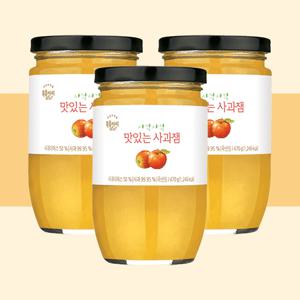 복음자리 사각사각 맛있는 사과잼 810g 3개 상큼하고 달콤한 과일잼