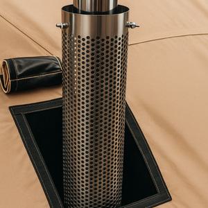 파파스 화목난로 화상방지 이중연통 난로안전망 굴뚝커버 연통보호망 70mm 75mm 80mm 90mm