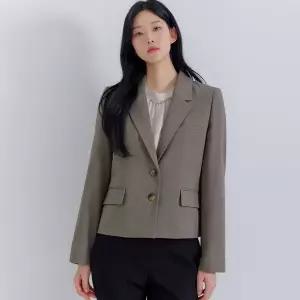 [지센]Z-셀렉션 피어로즈 숏기장 셋업 자켓 LFFJN902_DB