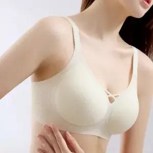 미미캐츠 공기구멍이 송송 숨쉬는 에어홀 여성 심리스 브라 BR-105Y