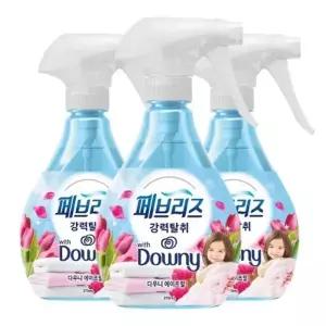 페브리즈 섬유탈취제 강력탈취 다우니 에이프릴향 본품/370ml 3개