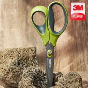 3M 스카치 논스틱 언박싱 가위 그린 택배박스 분리수거 칼가위 가정용