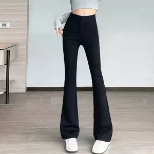 빅사이즈 부츠컷 여성바지 면스판 완전편한 S 4XL