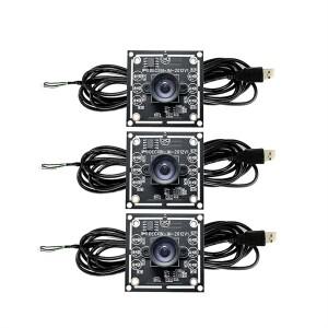 USB 프리 드라이버  초점 카메라 모듈 WinXP 7 8/10 용 케이블 2 개 100 도 1MP OV9732 1280x720 3 개 계량