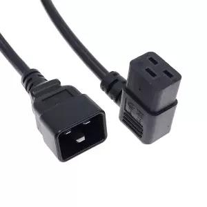 IEC320 C20 - 직각 C19 서버/PDU용 전원 케이블 코드 16A 헤비듀티 컴퓨터 L자형