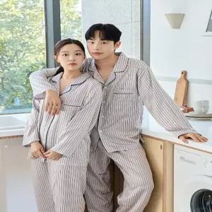 CA5S25616 커플잠옷 실크 잠옷 신혼부부 남성 여성 파자마 세트