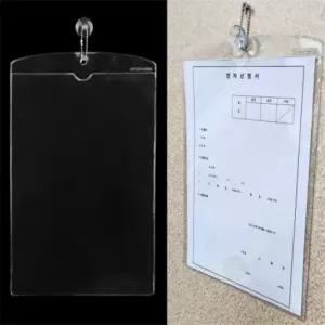 제인추천샵디자인 걸이형 투명 포켓 게시판걸이 메모 안내문 비닐 꽂이 케이스 행사안내판