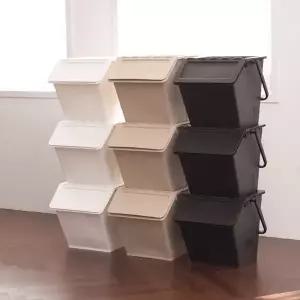 [아임홈리빙] 냄새차단 이지클린 3단 분리수거함
