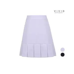 비비드시크릿가너 VIVID 심플 주름장식 골프치마바지 665086