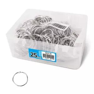 메모장 실버 카드링 25mm MCR-25 (150개입)카드링 링제본 수첩링 카드용링 수첩