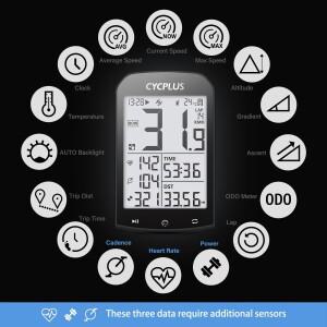 호환 GPS 자전거 컴퓨터 무선 CYCPLUS M1 방수 속도계 주행 거리계 ANT + 블루투스 5.0 사이클링 액세서리