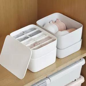 속옷정리함 뚜껑/서랍장/속옷통/옷장속/정리함/속옷/보관/팬티/보관통/정리/수납함/양말/칸칸이/바구니