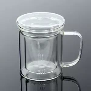 차향 내열 유리 찻잔 티머그 티컵 차우리기 350ml
