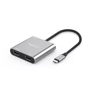 USB C타입 to HDMI듀얼 트리블 모니터 연결 확장 컨버터 NEXT-2251TCH