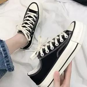 캔버스화 키높이 통굽 플랫폼 여성 캔버스화 데일리 스니커즈 운동화