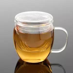 티머그 유리컵 내열차 머그 유리 350ml 내열유리컵 뚜껑유리컵