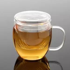 티머그 유리컵 내열차 머그 유리 350ml 내열유리컵 뚜껑유리컵