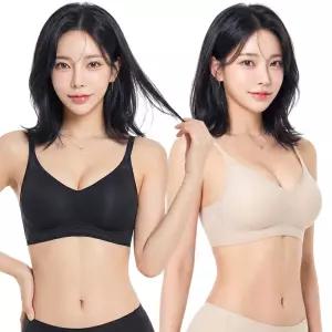 비너스 여성 무봉제 브라 쿨 냉감 노와이어 여름 시원한 퓨징 프리커팅 심리스 런닝형 브래지어 JBRA034