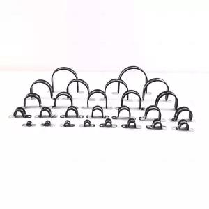 U자고무스텐새들 코팅 클램프 파이프 호스 튜브 고정 전선케이블