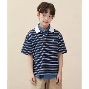 빈폴키즈 멀티 스트라이프 럭비 반소매 티셔츠 네이비 (BI6342U04R) 421491