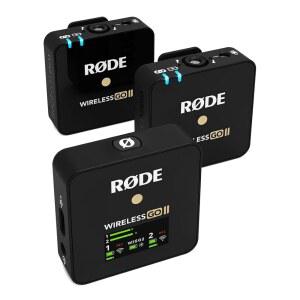 R DE Wireless GO II 초소형 듀얼 위한 영화 채널 제작, 녹음 내장 마이크, 범위 포함 콘텐츠 온보드 마이크 200m 시스템, 제작을 무선 및 인터뷰