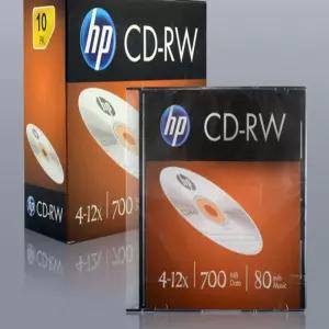 제미네 HP MEDIA CD-RW 4-12X 700MB 1P 슬림 케이스 10장 공시디 CDRW 영화CD