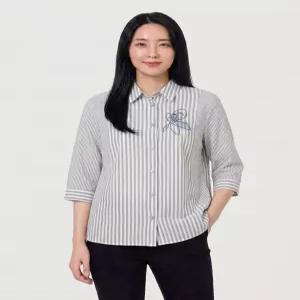 올리비아하슬러스트라이프 자수 롱 셔츠 블라우스_OHCMBL2122649384