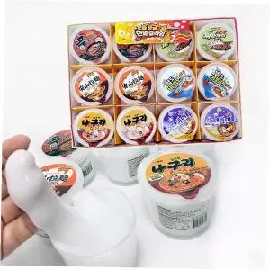 면발 촉감 슬라임 12p 촉각놀이 감각발달 놀이 완구 세트