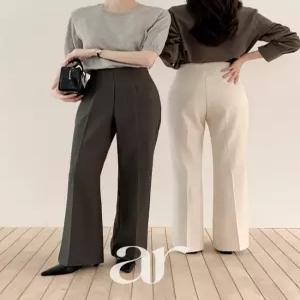 (국내제작) (S2XL/숏롱/편안한히든밴딩) 히든 밴딩 2기장 부츠컷 슬랙스 오피스룩 데일리룩 ps5952